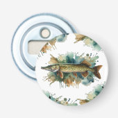 Wasserfarbenserie: Pike Flaschenöffner (Vorderseite)