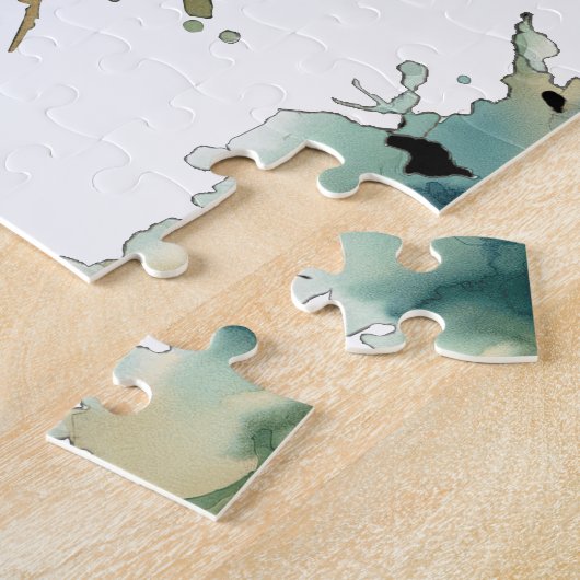 Wasserfarbenserie: Pike Puzzle (Seite)