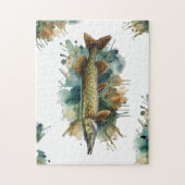 Wasserfarbenserie: Pike Puzzle (Vertikal)