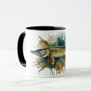 Wasserfarbenserie: Pike Tasse