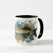 Wasserfarbenserie: Pike Tasse (VorderseiteRechts)