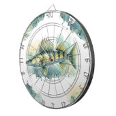 Wasserfarbenserie: Zander/Walleye Dartscheibe (Vorderseite rechts)