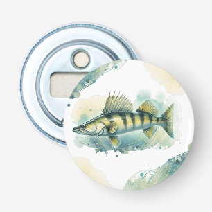 Wasserfarbenserie: Zander/Walleye Flaschenöffner