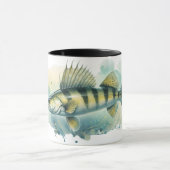 Wasserfarbenserie: Zander/Walleye Tasse (Zentrum)