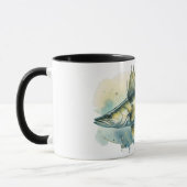 Wasserfarbenserie: Zander/Walleye Tasse (Links)