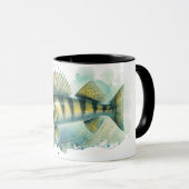 Wasserfarbenserie: Zander/Walleye Tasse (VorderseiteRechts)