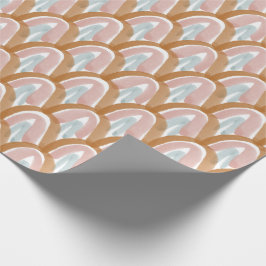 Wasserfarbenskala in den Erdtönen Geschenkpapier