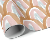 Wasserfarbenskala in den Erdtönen Geschenkpapier (Rolleneckpunkt)