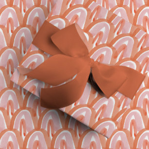 Wasserfarbenskala in Rot Geschenkpapier