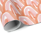 Wasserfarbenskala in Rot Geschenkpapier (Rolleneckpunkt)