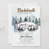Wasserfarbenskifahren Einladung (Vorderseite)