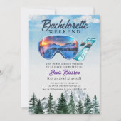 Wasserfarbenskifahren Einladung (Vorderseite)