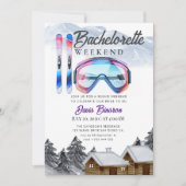 Wasserfarbenskifahren Einladung (Vorderseite)