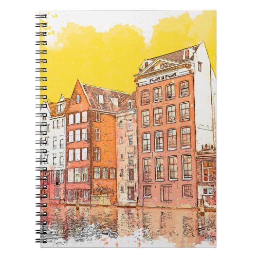 Wasserfarbenskizze oder Illustration eines traditi Notizblock (Vorderseite)