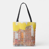 Wasserfarbenskizze oder Illustration eines traditi Tasche (Rückseite)