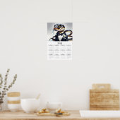 Wasserfarbensnake Tuxedo Bow Krawatte 2025 Mauerka Poster (Küche)