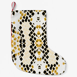 Wasserfarbensnakeskin: extravagantes Muster Kleiner Weihnachtsstrumpf