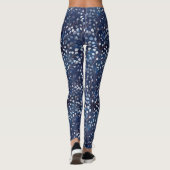 Wasserfarbensnowdrops Navy/Copper ID726 Leggings (Rückseite)