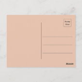 Wasserfarbensongbird im Herbstwald Postkarte (Rückseite)