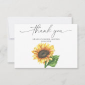 Wasserfarbensonne, vielen Dank an Brautparty Dankeskarte (Vorderseite)
