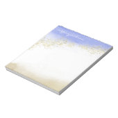 Wasserfarbensparkon Personalisiert Notizblock (Rotiert)