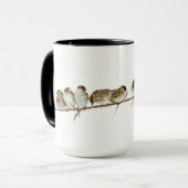 Wasserfarbenspatzen auf dem Zweig Tasse (Vorderseite Links)