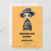 Wasserfarbenspecker, spooktacularer Geburtstag Einladung (Vorderseite)