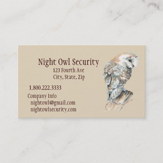 Wasserfarbensperrgeschäft Visitenkarte (Vorderseite)