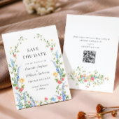 Wasserfarbenspiel Wildblume Bohemische Hochzeit Save The Date