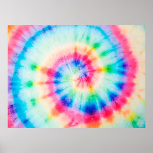Wasserfarbenspirale. Bio Kunstschmuckkunst Spi Poster (Vorne)