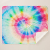 Wasserfarbenspirale. Bio Kunstschmuckkunst Spi Sherpadecke (Vorderseite (Horizontal))