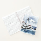 Wasserfarbenspirale im Leuchtturm des Nautischen O Notizblock (Innenseite)