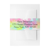 Wasserfarbensplitter, farbenfroh Abstrakt Einladungsbanderole (Vorderseite Beispiel)