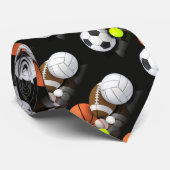 Wasserfarbensport Ball Game Coach Spaß Krawatte (Gerollt)