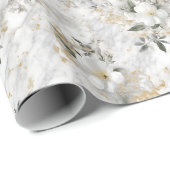 Wasserfarbenspringblumen Marieln Geschenkpapier (Rolleneckpunkt)