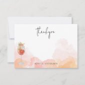 Wasserfarbenspritz Orange Das ist noch mehr Danke (Vorderseite)