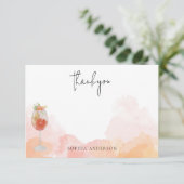 Wasserfarbenspritz Orange Das ist noch mehr Danke (Stehend Vorderseite)