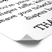 Wasserfarbenstars Kinderdusche Windeln Windeln Win Poster (Ecke)