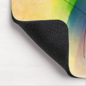 Wasserfarbenstrahlherz Mousepad (Ecke)