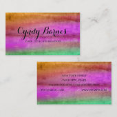 Wasserfarbenstrecken Visitenkarte (Vorne/Hinten)