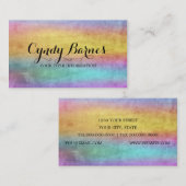 Wasserfarbenstrecken Visitenkarte (Vorne/Hinten)