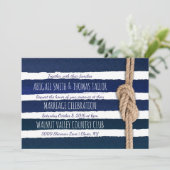 Wasserfarbenstreifen für Nautik Einladung (Stehend Vorderseite)