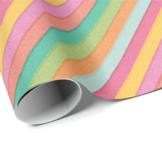 Wasserfarbenstreifen Geschenkpapier (Rolleneckpunkt)