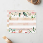 Wasserfarbenstreifen Mitteilungskarte (Vorderseite/Rückseite Beispiel)