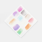 Wasserfarbenstriche Handgemalte Gemusterte Napkins Serviette (Ecke)