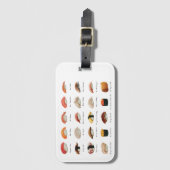 Wasserfarbensushi-Diagramm Gepäckanhänger (Vorderseite Vertikal)