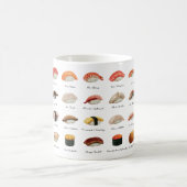 Wasserfarbensushi-Diagramm Kaffeetasse (Mittel)