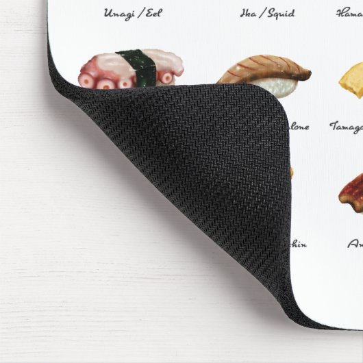 Wasserfarbensushi-Diagramm Mousepad (Ecke)
