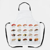 Wasserfarbensushi-Diagramm Schürze (Vorderseite)