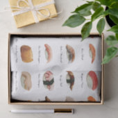 Wasserfarbensushi-Diagramm Seidenpapier (Geschenk)